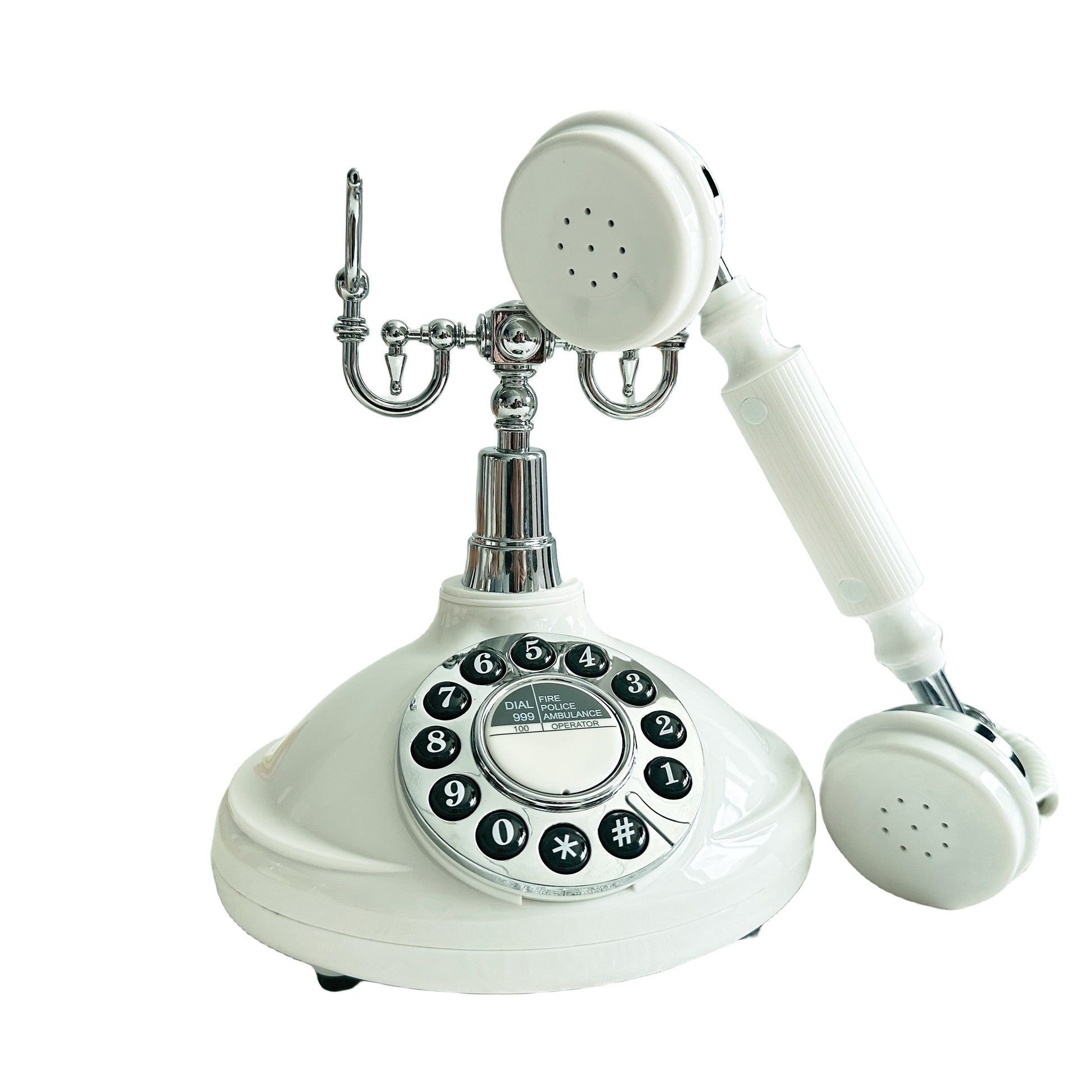 [Popular Choice] 1pc Retro Telephone Design Audio Guestbook, ABS Material, Single Line Operation, Battery/USB Powered, with Electronic Components, for Weddings, Birthdays, Christmas Gifts