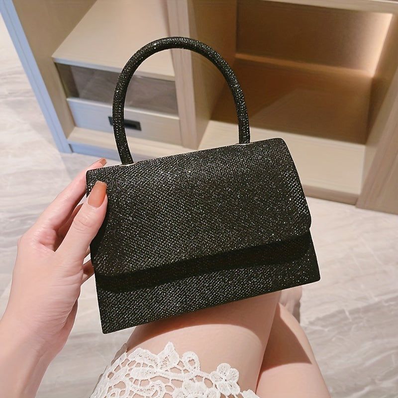 Rhinestone Decor Evening Bag, Glitter Clutch Purse For Women, Sparkly Handbag For Wedding Party Prom for Carnaval Music Festival