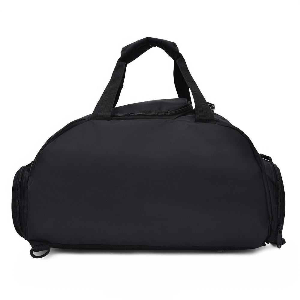 Large Capacity Duffle Tote Bag, Nylon Lightweight Luggage Bag With Shoe Compartment, Portable Travel Storage Bag Unisex Bag For Daily Use