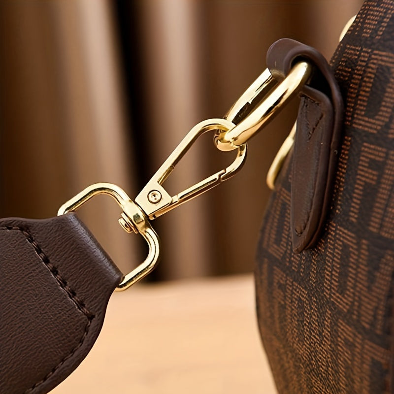 Stain-Resistant Stylish Satchel: Adjustable Strap, Solid Color, Zippered Polyester-Lined Sling Bag for All Occasions