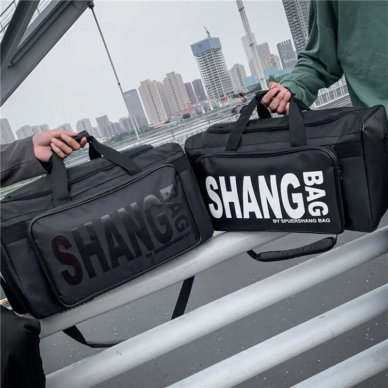 Portable Duffel Gym Sports Sneaker Bags Men's Travel Gym Duffel Bag for Team Players