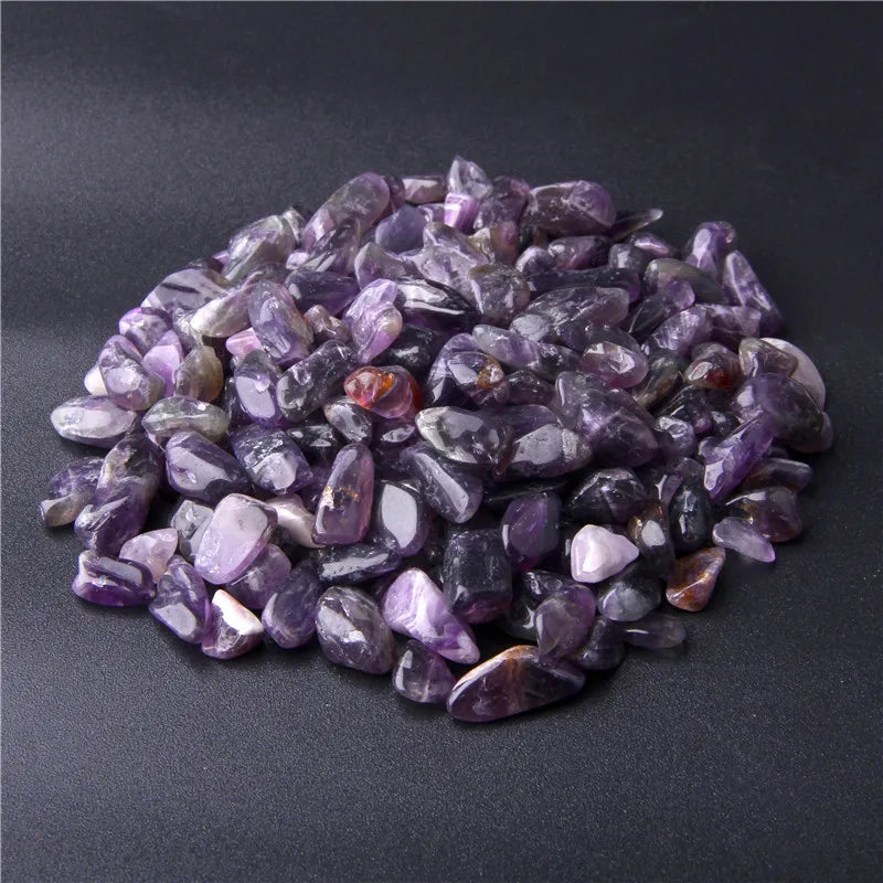 Natural Crystals Quartz Stones Gravel Healing Specimen Jewelry Pink Purple Stone Decor Bulk Tumbled Home Aquarium Decoration