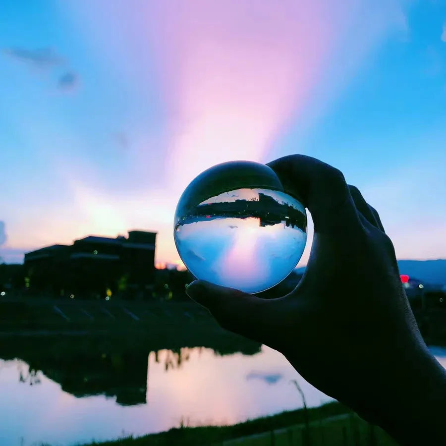 D2 Crystal Ball Perfect Lensball Clear Glass K9 Healing Sphere Photography Props New Artificial Crystal Lens Decorative Balls