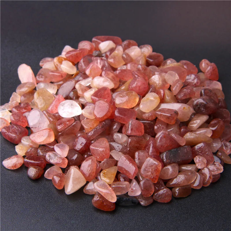 Natural Crystals Quartz Stones Gravel Healing Specimen Jewelry Pink Purple Stone Decor Bulk Tumbled Home Aquarium Decoration