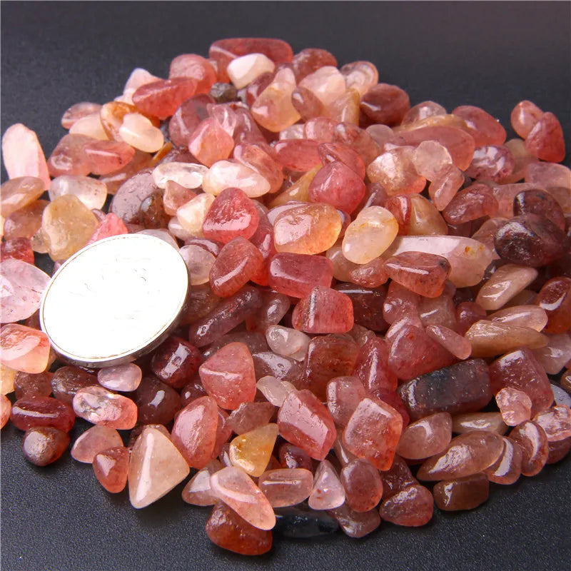 Natural Crystals Quartz Stones Gravel Healing Specimen Jewelry Pink Purple Stone Decor Bulk Tumbled Home Aquarium Decoration