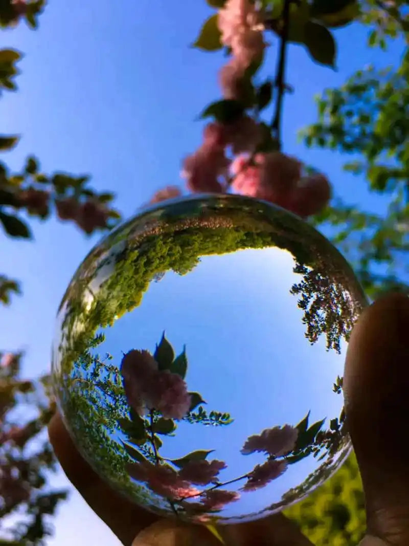 D2 Crystal Ball Perfect Lensball Clear Glass K9 Healing Sphere Photography Props New Artificial Crystal Lens Decorative Balls