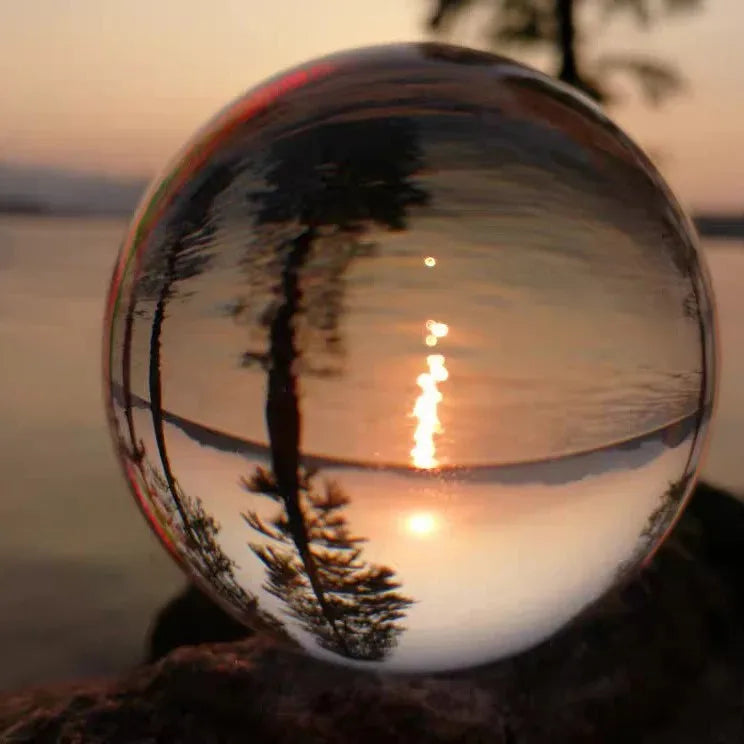 D2 Crystal Ball Perfect Lensball Clear Glass K9 Healing Sphere Photography Props New Artificial Crystal Lens Decorative Balls