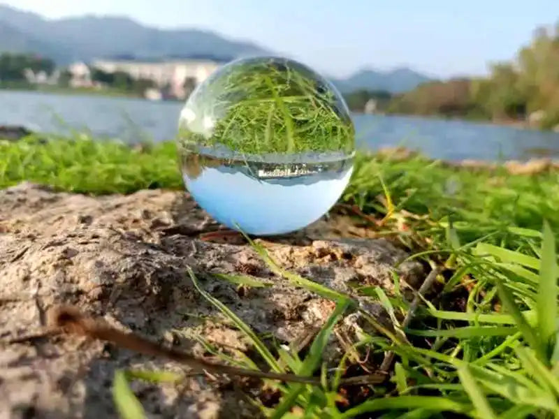 D2 Crystal Ball Perfect Lensball Clear Glass K9 Healing Sphere Photography Props New Artificial Crystal Lens Decorative Balls