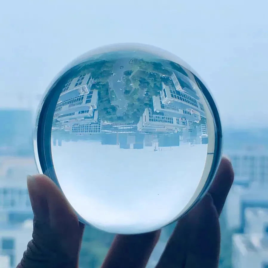 D2 Crystal Ball Perfect Lensball Clear Glass K9 Healing Sphere Photography Props New Artificial Crystal Lens Decorative Balls