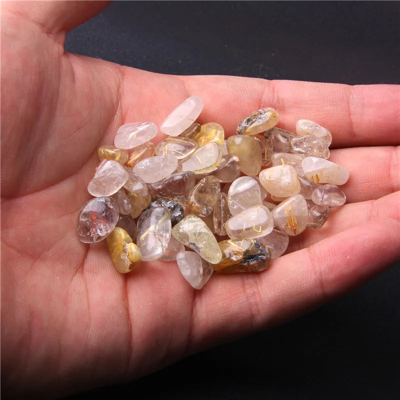 Natural Crystals Quartz Stones Gravel Healing Specimen Jewelry Pink Purple Stone Decor Bulk Tumbled Home Aquarium Decoration