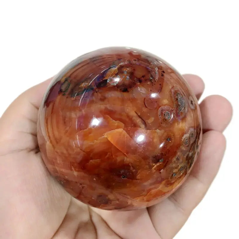 Wholesale Natural Carnelian Gemstone Balls Red Agate Sphere for Home Decoration