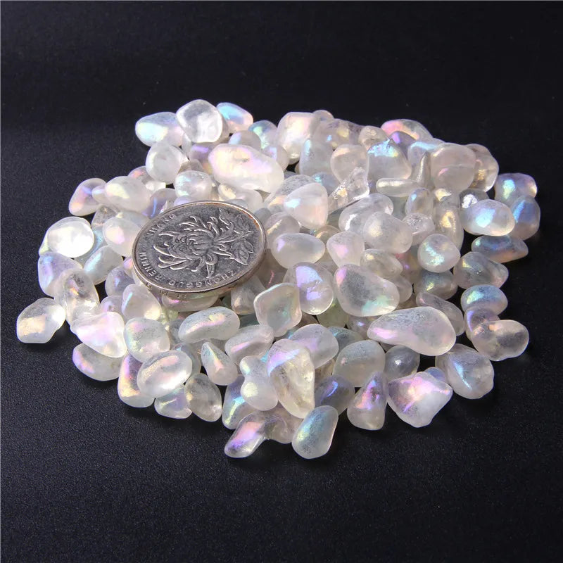 Natural Crystals Quartz Stones Gravel Healing Specimen Jewelry Pink Purple Stone Decor Bulk Tumbled Home Aquarium Decoration
