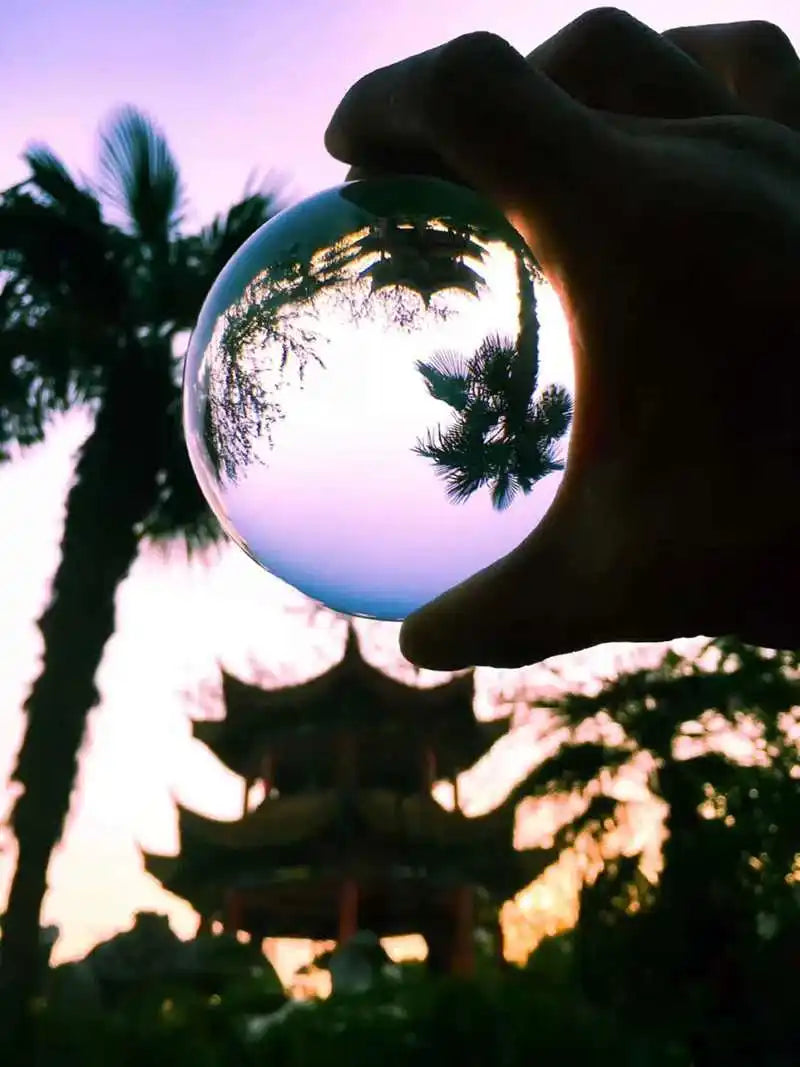 D2 Crystal Ball Perfect Lensball Clear Glass K9 Healing Sphere Photography Props New Artificial Crystal Lens Decorative Balls