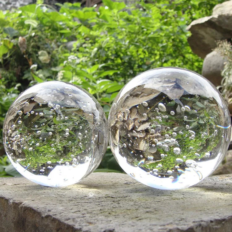 D2 Crystal Ball Perfect Lensball Clear Glass K9 Healing Sphere Photography Props New Artificial Crystal Lens Decorative Balls