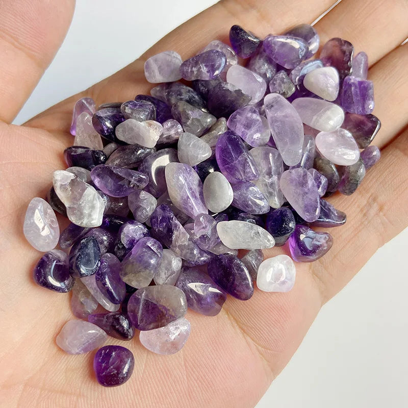 Natural Crystals Quartz Stones Gravel Healing Specimen Jewelry Pink Purple Stone Decor Bulk Tumbled Home Aquarium Decoration