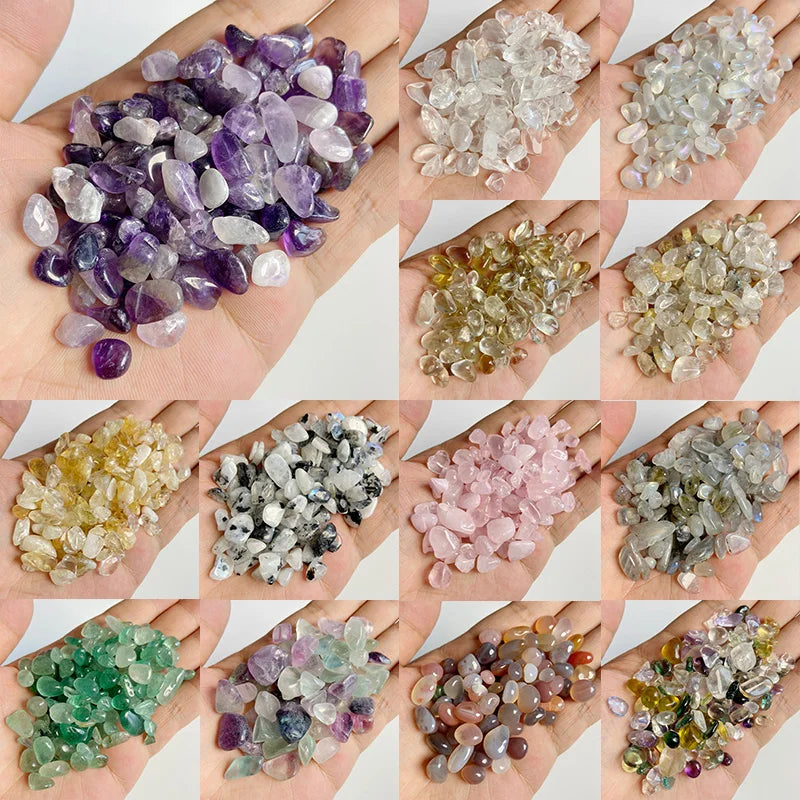Natural Crystals Quartz Stones Gravel Healing Specimen Jewelry Pink Purple Stone Decor Bulk Tumbled Home Aquarium Decoration