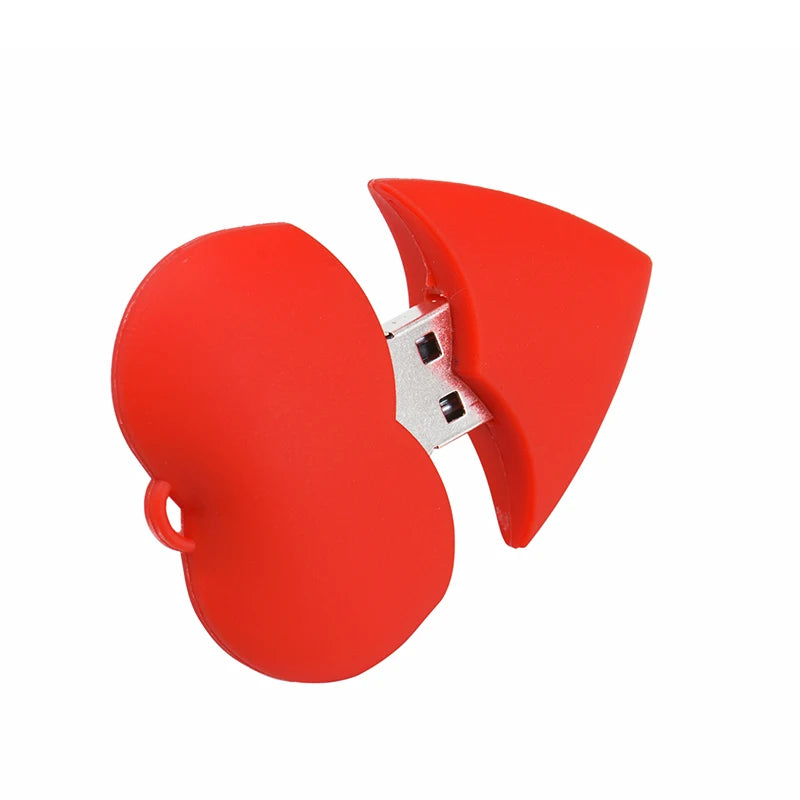 JASTER Love heart style usb flash drive pen drive 4gb 16gb 32G 64G usb stick pendriver u disk thumb drive necklace creative gift