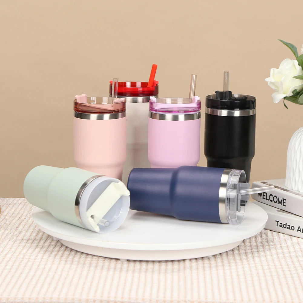 20oz Vacuum Insulated Tumbler With Lid Straw For Water Cold Warm Thermal Coffee 304 Stainless Steel Car Cups For Sport Water Cup