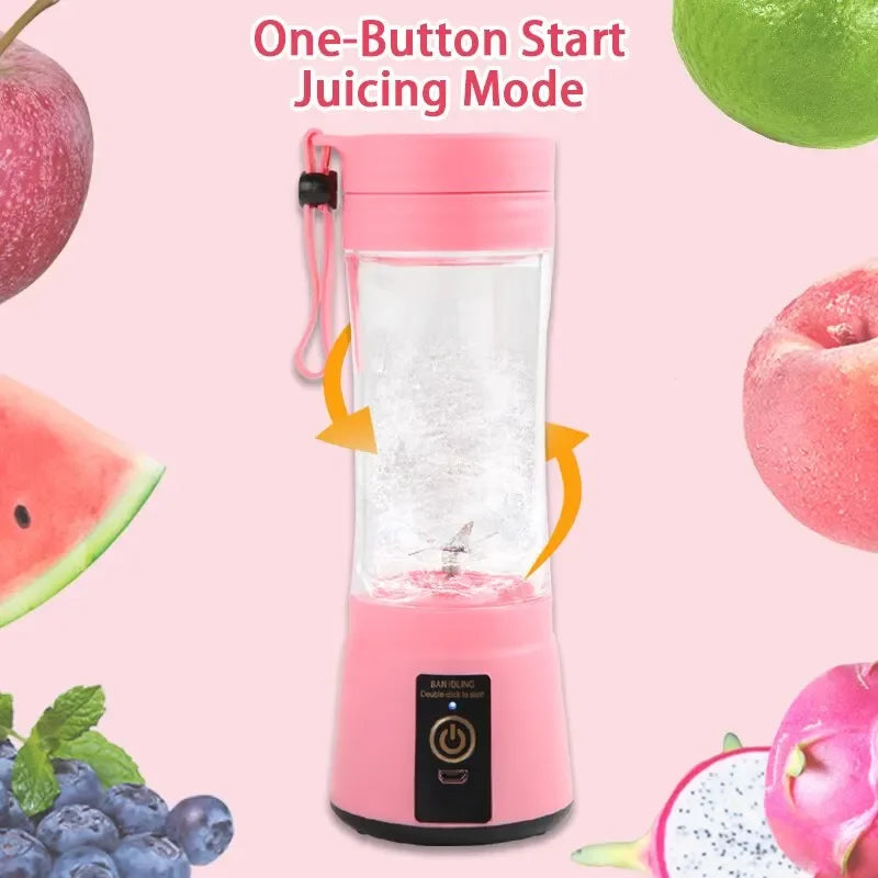 USB smoothie milkshake machine portable automatic freshly squeezed fruit orange lemon kitchen blender mini electric juicer