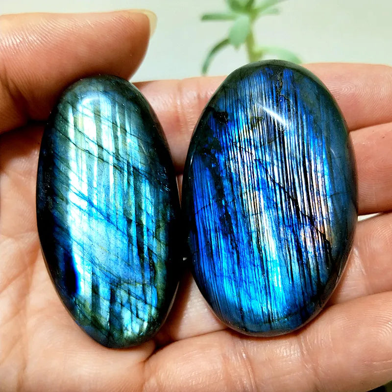 Natural Labradorite Stone Crystal palm Stones plaything Healing Crystals And Home Decoration