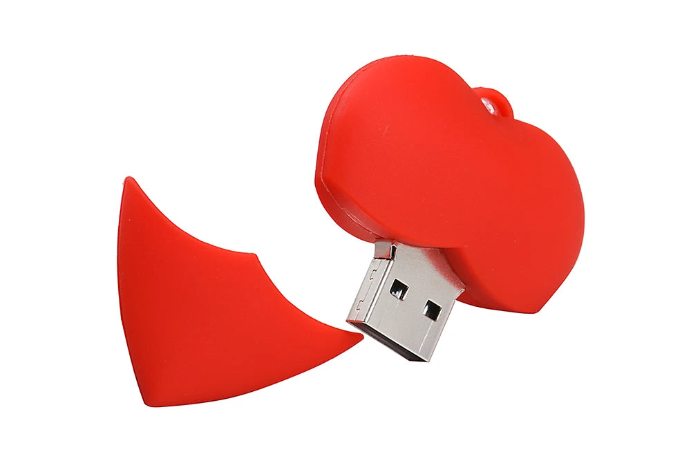 JASTER Love heart style usb flash drive pen drive 4gb 16gb 32G 64G usb stick pendriver u disk thumb drive necklace creative gift