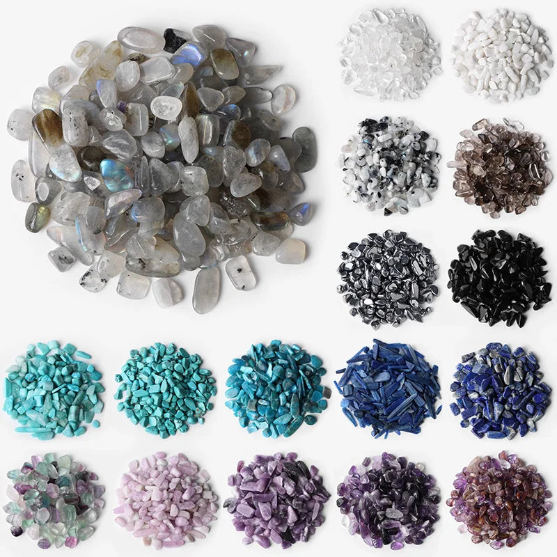 Natural Crystals Quartz Stones Gravel Healing Specimen Jewelry Pink Purple Stone Decor Bulk Tumbled Home Aquarium Decoration