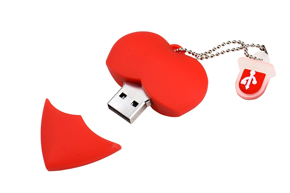 JASTER Love heart style usb flash drive pen drive 4gb 16gb 32G 64G usb stick pendriver u disk thumb drive necklace creative gift