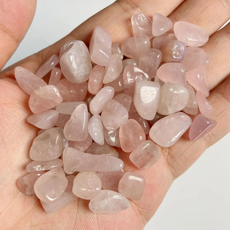 Natural Crystals Quartz Stones Gravel Healing Specimen Jewelry Pink Purple Stone Decor Bulk Tumbled Home Aquarium Decoration