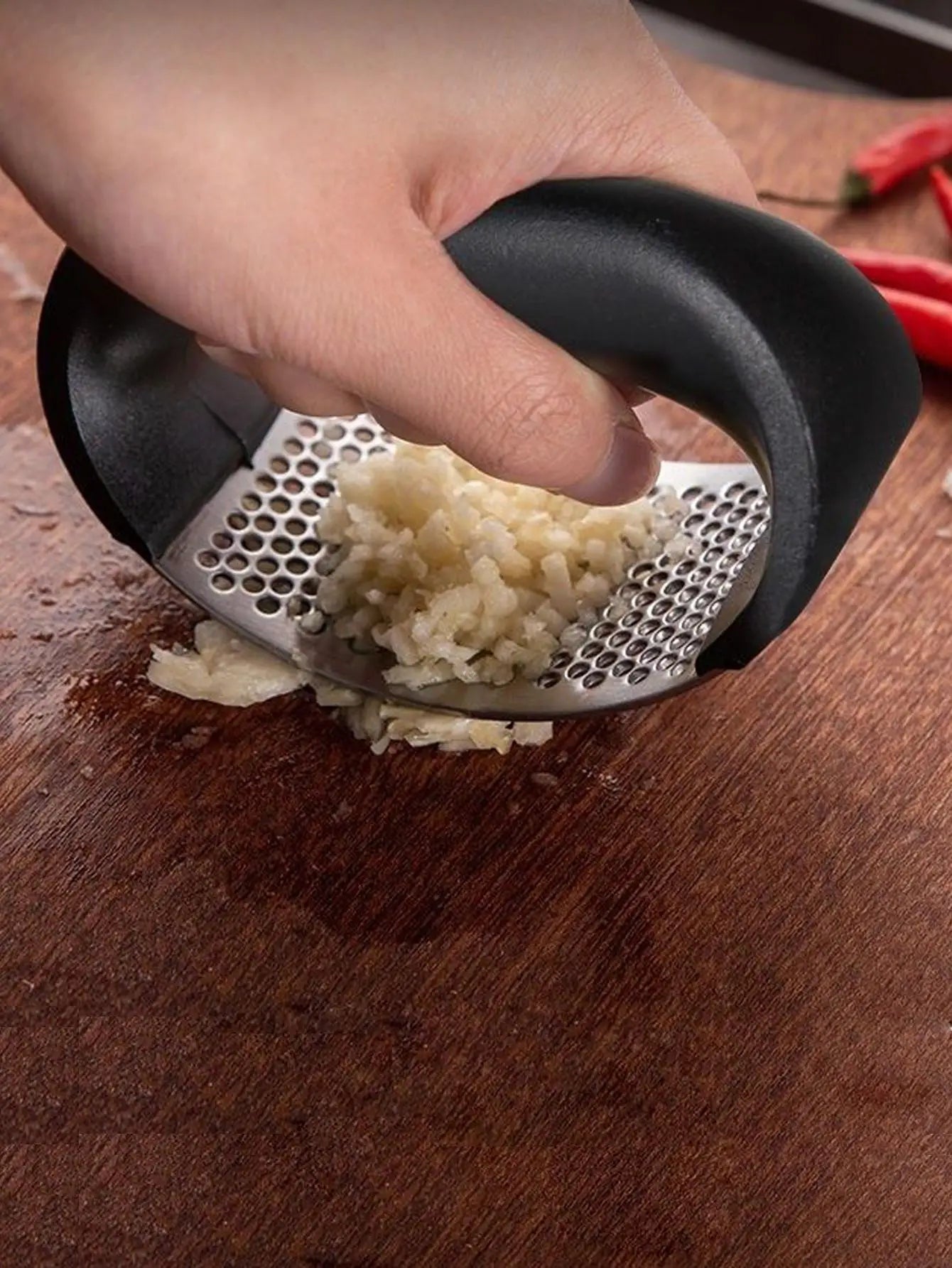Stainless Steel Garlic Press Crusher Manual Garlic Mincer Chopping Garlic Tool Fruit Vegetable Tools Kitchen Accessories Gadget