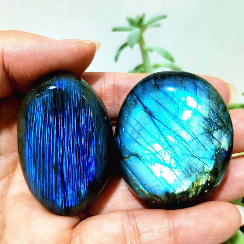 Natural Labradorite Stone Crystal palm Stones plaything Healing Crystals And Home Decoration