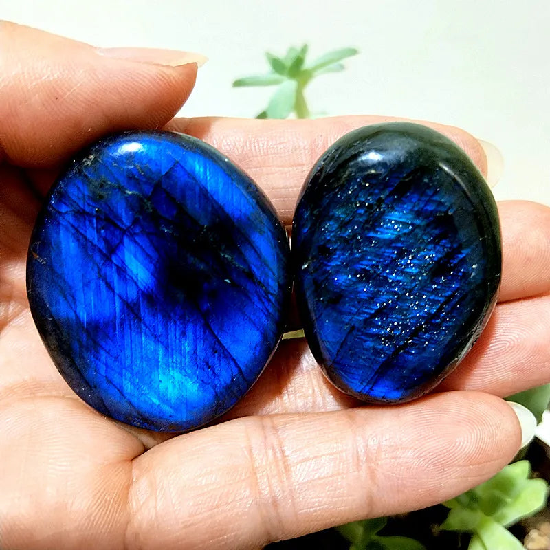 Natural Labradorite Stone Crystal palm Stones plaything Healing Crystals And Home Decoration