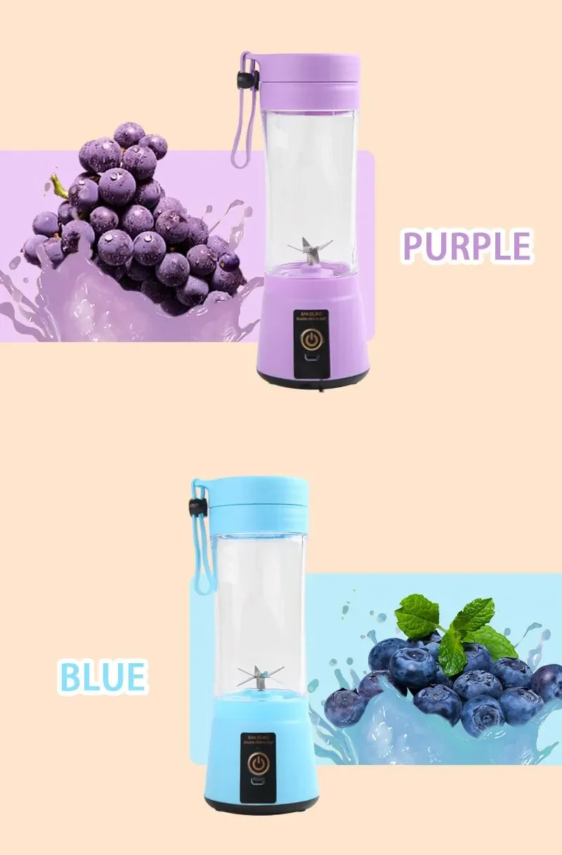 USB smoothie milkshake machine portable automatic freshly squeezed fruit orange lemon kitchen blender mini electric juicer