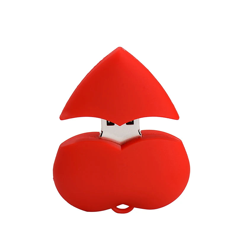 JASTER Love heart style usb flash drive pen drive 4gb 16gb 32G 64G usb stick pendriver u disk thumb drive necklace creative gift