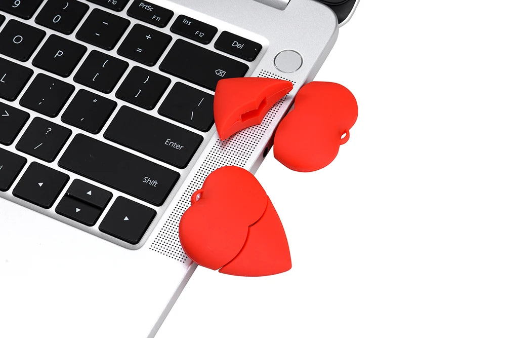 JASTER Love heart style usb flash drive pen drive 4gb 16gb 32G 64G usb stick pendriver u disk thumb drive necklace creative gift