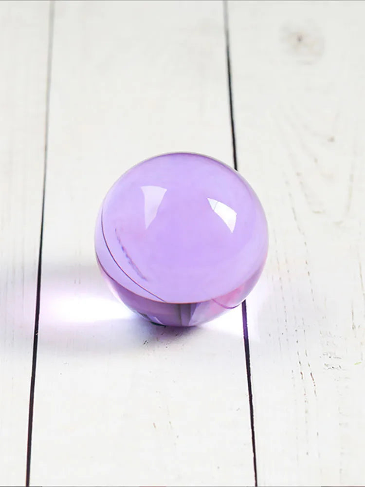 Top Quality 50mm Asian Rare Quartz Crystal Purple Glass Sphere Home Decor Obsidian Ball Natural Feng shui Magic Healing Crafts