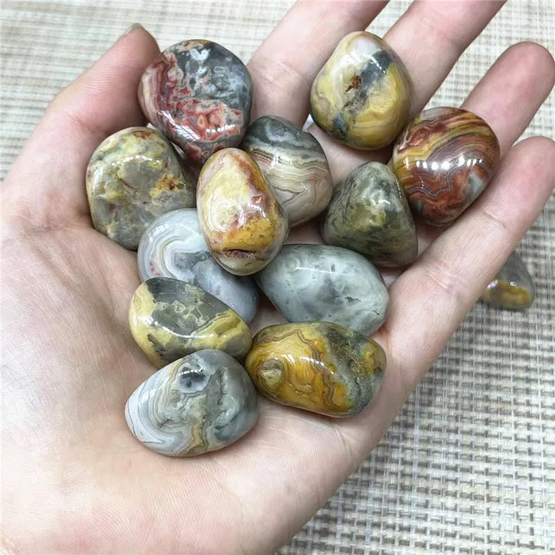 Natural Stones Gravel Tumbled Crystals Quartz Chips Bulk Healing Agates Specimen Aquarium Home Decoration Decor Room