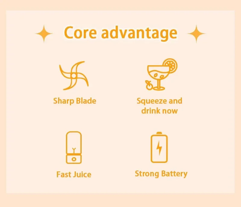 USB smoothie milkshake machine portable automatic freshly squeezed fruit orange lemon kitchen blender mini electric juicer