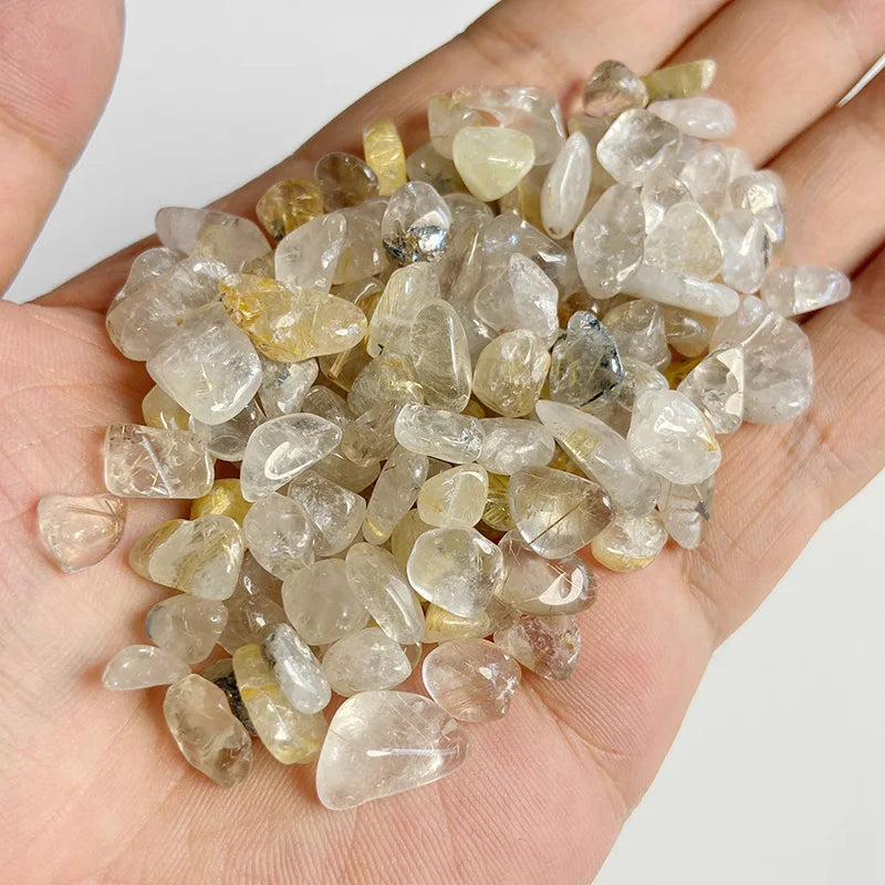 Natural Crystals Quartz Stones Gravel Healing Specimen Jewelry Pink Purple Stone Decor Bulk Tumbled Home Aquarium Decoration