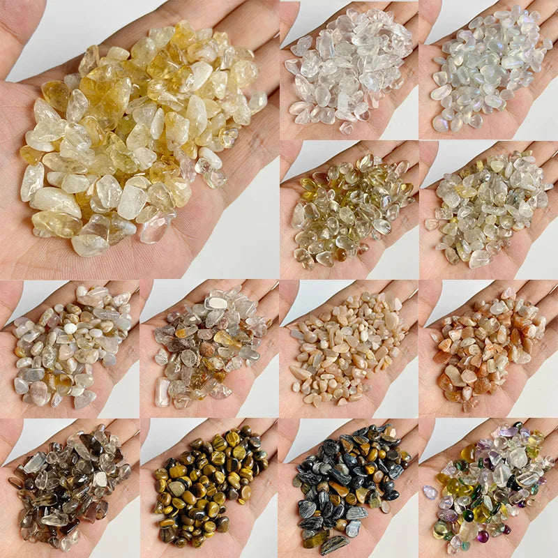 Natural Crystals Quartz Stones Gravel Healing Specimen Jewelry Pink Purple Stone Decor Bulk Tumbled Home Aquarium Decoration
