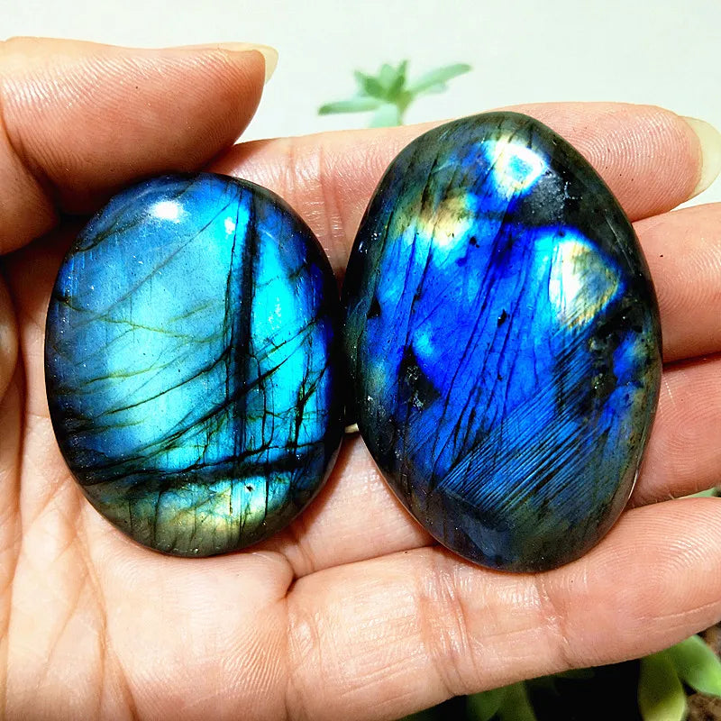 Natural Labradorite Stone Crystal palm Stones plaything Healing Crystals And Home Decoration