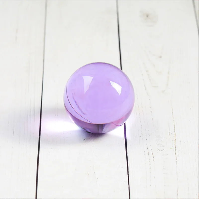 Top Quality 50mm Asian Rare Quartz Crystal Purple Glass Sphere Home Decor Obsidian Ball Natural Feng shui Magic Healing Crafts