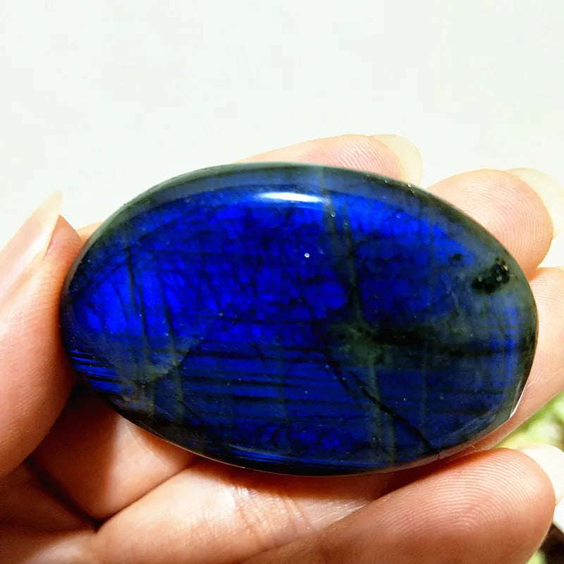Natural Labradorite Stone Crystal palm Stones plaything Healing Crystals And Home Decoration
