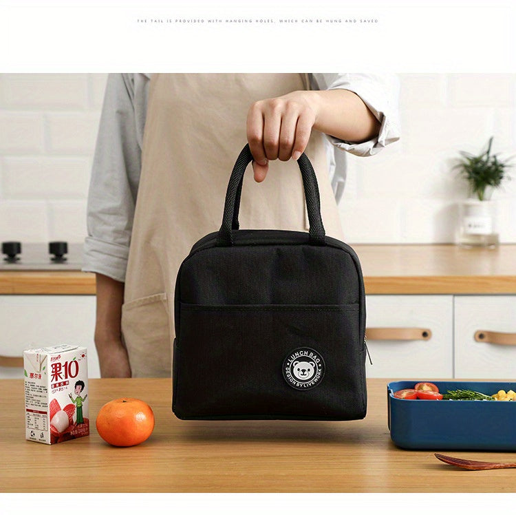 1pc Insulated Lunch Bag With Animal Pattern - Waterproof And Portable For School And Office - Keep Your Food Fresh And Delicious
