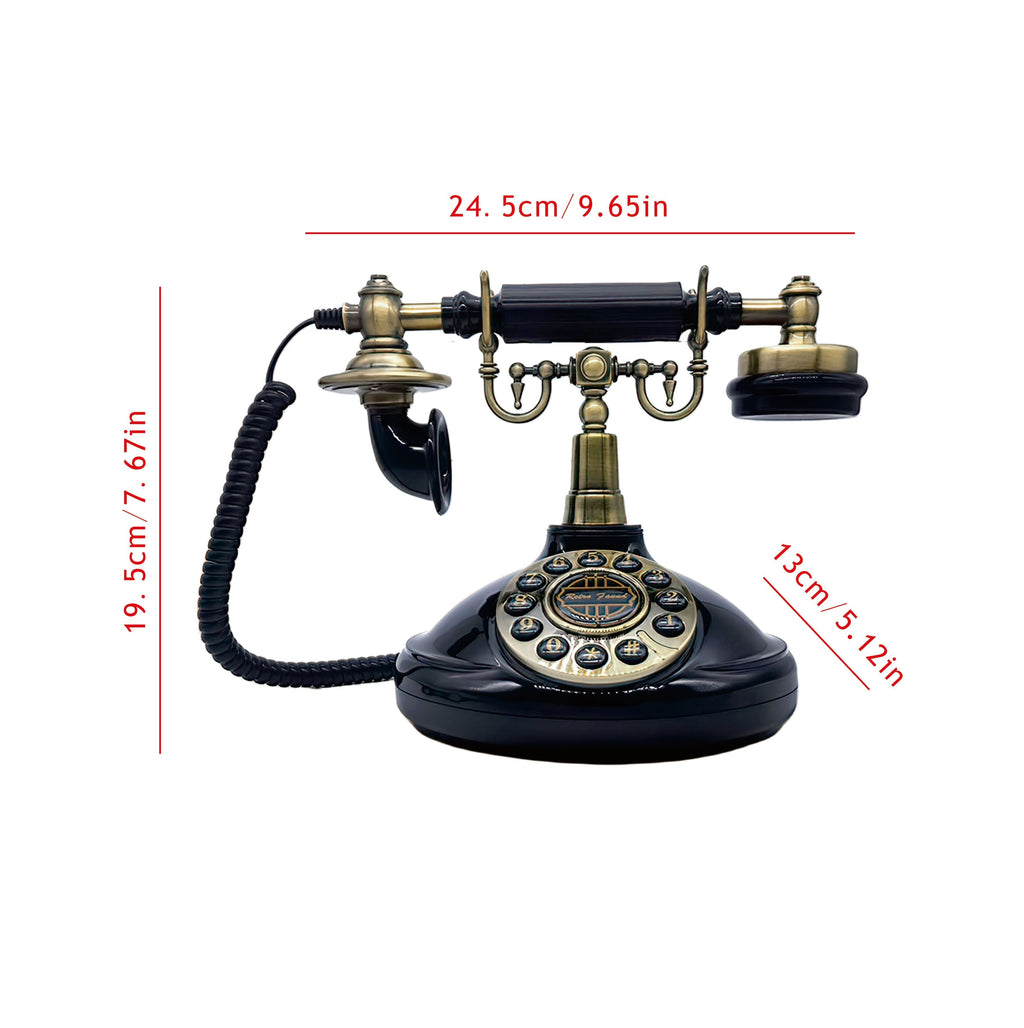 [Popular Choice] 1pc Retro Telephone Design Audio Guestbook, ABS Material, Single Line Operation, Battery/USB Powered, with Electronic Components, for Weddings, Birthdays, Christmas Gifts