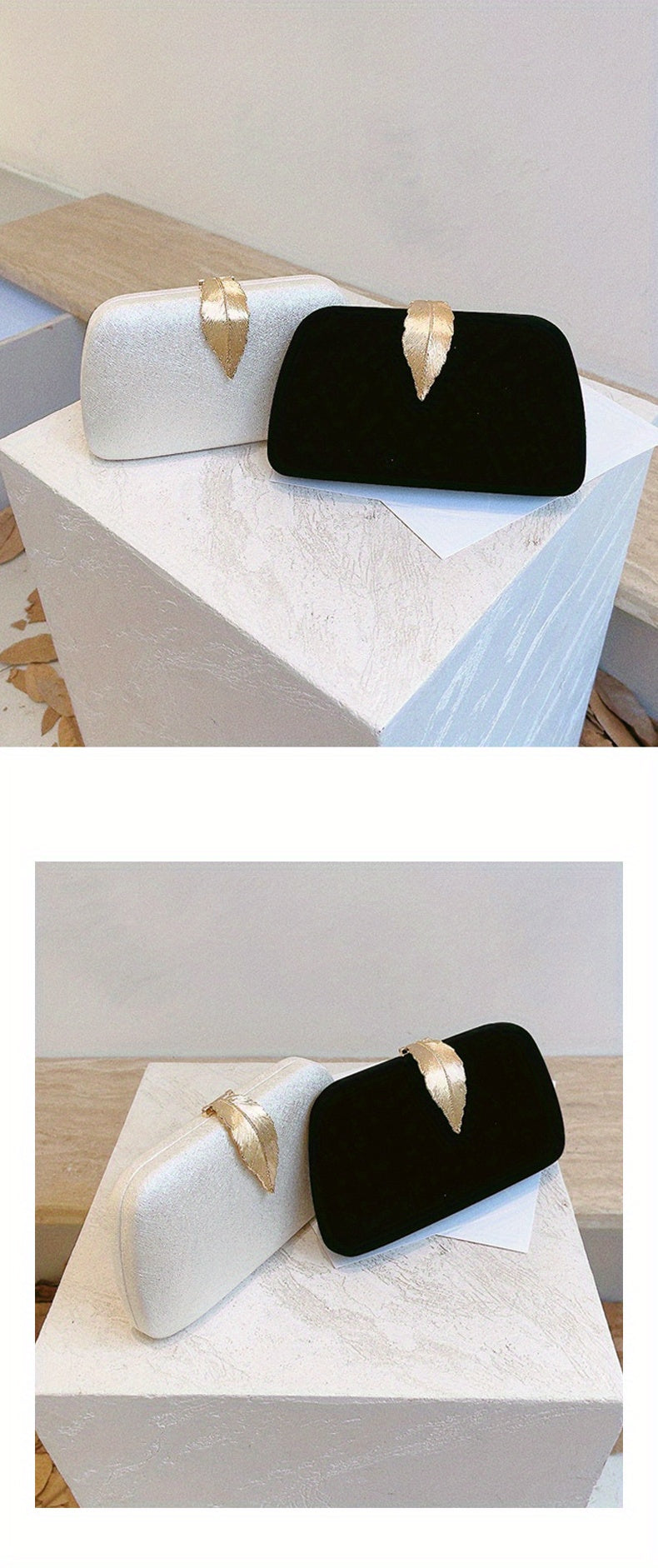 Elegant Faux Leather Evening Clutch Bag for Women - Buckle Closure, Rayon Lining, Solid Color, Perfect for Wedding Party, Prom, and Formal Events - Stylish and Compact Design