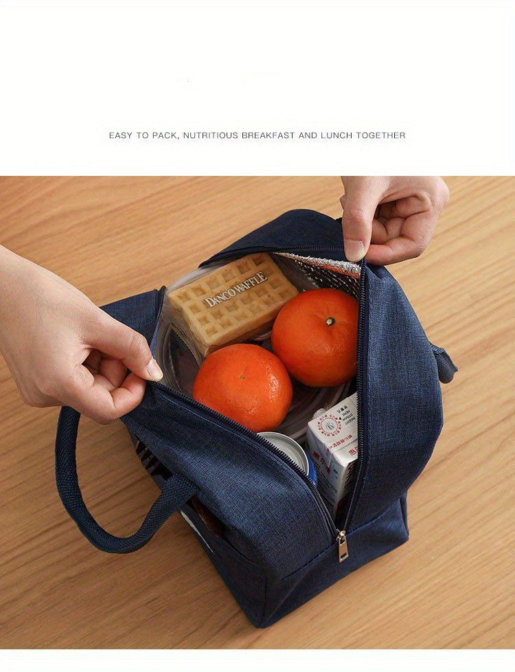 1pc Insulated Lunch Bag With Animal Pattern - Waterproof And Portable For School And Office - Keep Your Food Fresh And Delicious